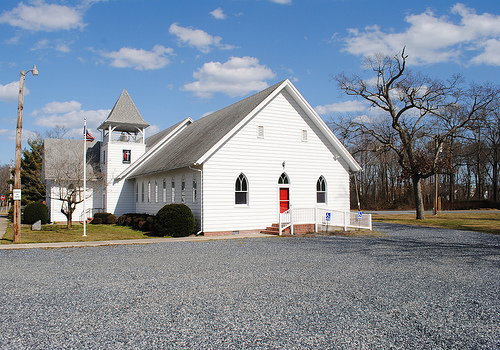 Church parking lot