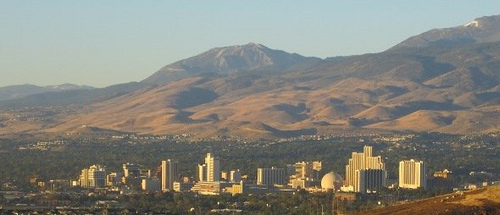 A view of Reno from a distance